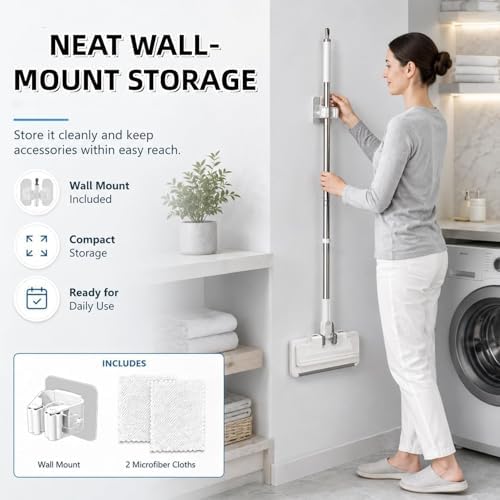 2027 Upgrade Hands Free Multi Purpose Flat Mop, The Zero Touch Mini Mop - Image 5
