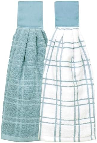 Ritz Premium 100% Cotton Solid and Multi Check Kitchen Tie Towel, Super Soft by RITZ