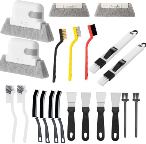 21 Pcs Window Track Cleaning Tools, Groove Gap Cleaning Brush Kit Crevice by Unknown