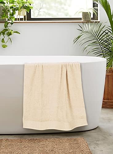 GLAMBURG 100% Cotton 2 Pack Oversized Bath Towel Set 28x55 Inches, Ultra Soft - Image 5