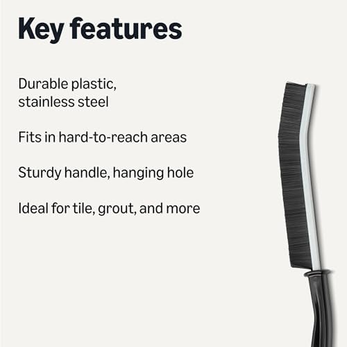 Amazon Basics Hard Bristle Grout and Tile Cleaning Brush - Image 2