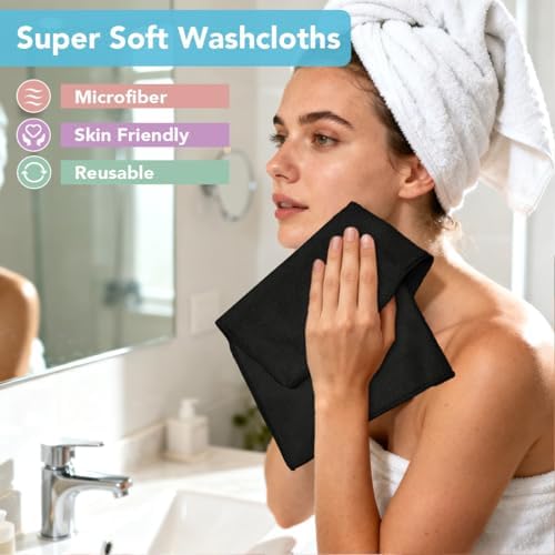 Orighty Wash Cloths, Face Towels 12x12 Inch 10 Pack - Image 2