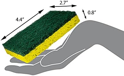 Amazon Basics Heavy Duty Scrub Sponges, Dual-Sided Design, Packaging May Vary - Image 6
