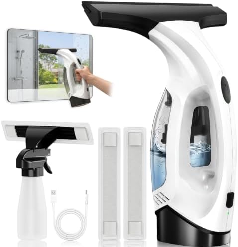 Window Vacuum Squeegee Cordless, 2000Pa Electric Window Cleaner by Unknown