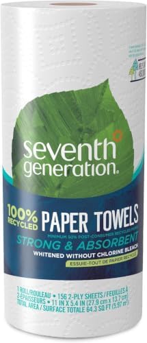 Seventh Generation Paper Towels, 100% Recycled Paper, 1 Roll by SeventhGeneration