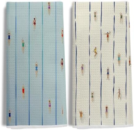 Swimming Swimmer Gifts Hand Towels 16x24 Inch Set of 2 by NEGIGA