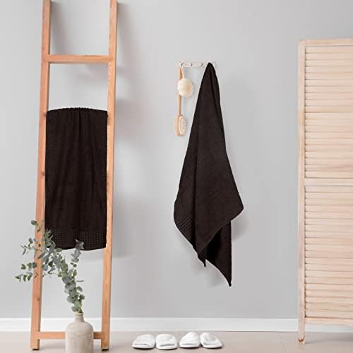 GLAMBURG 100% Cotton 2 Pack Oversized Bath Towel Set 28x55 Inches, Ultra Soft - Image 4