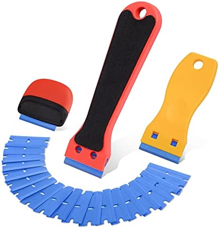 FOSHIO Plastic Razor Blades 200PCS Double Edged 1.5 Inch Suit - Image 2