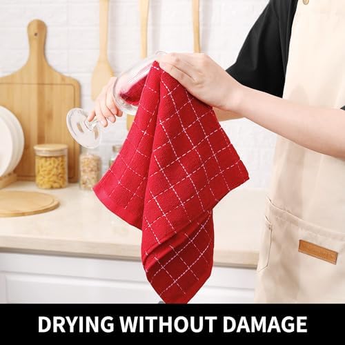 Homaxy 100% Cotton Terry Kitchen Towels, 2 Pack - Image 4