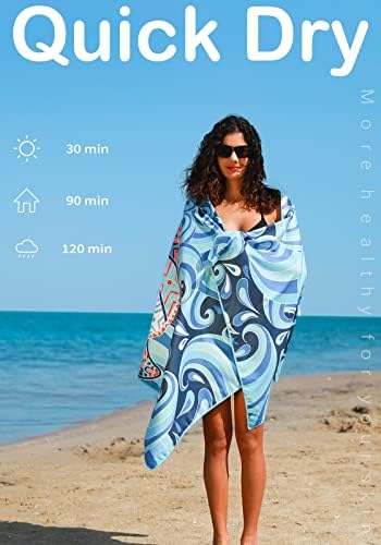 Widdonen Microfiber Beach Towel, Compact 71x32 Inch, Lightweight - Image 5
