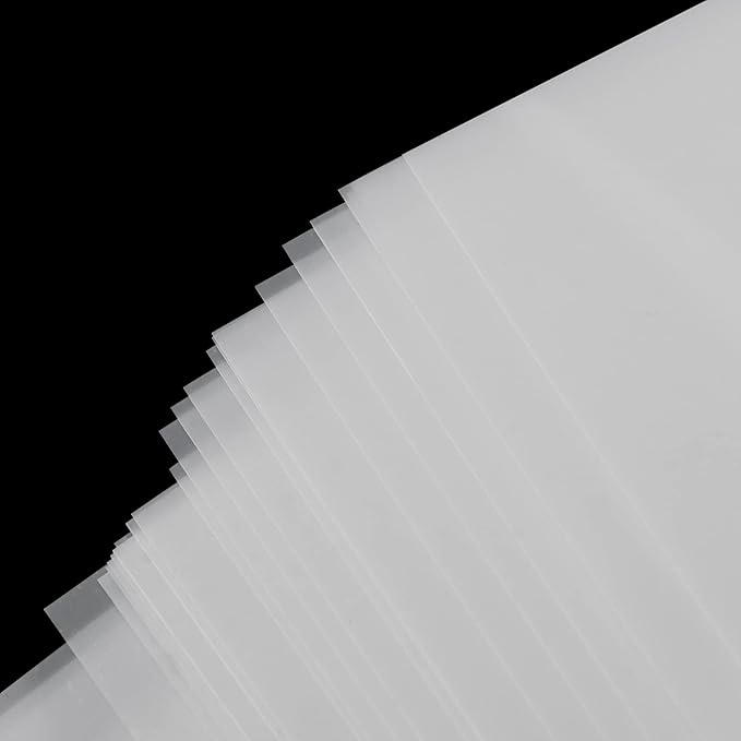 HOIGON 50 PCS 7.4 Mil Mylar Stencil Sheets,12 x 12 Inch Blank Clear Stencil Templates, Mylar Sheets for Arts, Crafts, Make Your Own Stencils
