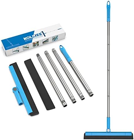 KOLLIEE Floor Squeegee Adjustable 59'' Long Handle Professional Floor Squeegee by KOLLIEE