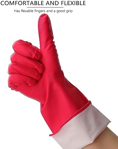 Latex Free Nitrile Cleaning Gloves, 3 Pairs - Image 3