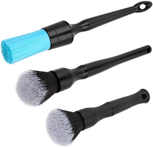 AntBooBoo 3 Pack Ultra-Soft Detailing Brush Set, Comfortable Grip and by AntBooBoo