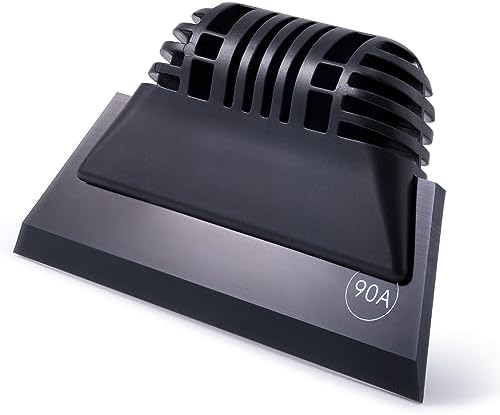 FOSHIO Black Small Squeegee, Non-Slip Handle Rubber PPF Squeegee by FOSHIO