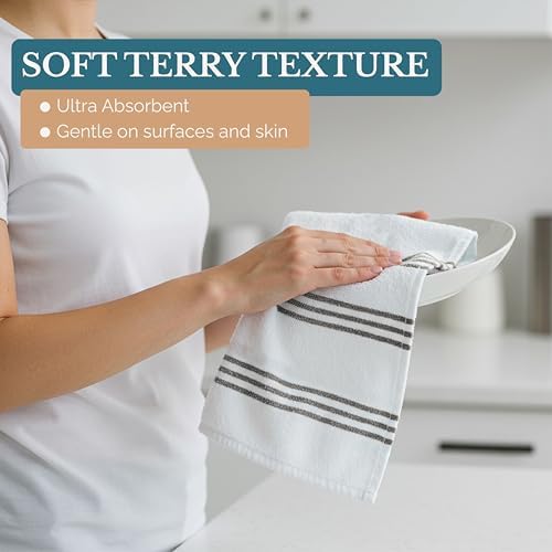 Casa Platino Kitchen Towel Set 8 Pc - Image 6
