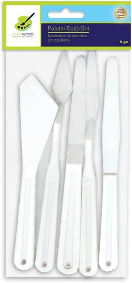 Color Factory PA214 5 Piece Plastic Palette Knife Set by Color+Factory