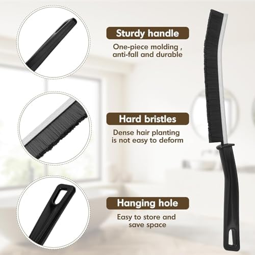 6P Crevice Cleaning Brush Hard Bristle Crevice Grout Cleaner Brush Thin Brush - Image 4