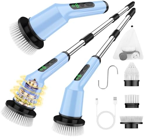 Electric Spin Scrubber for Bathroom, Shower Scrubber by CTMAST