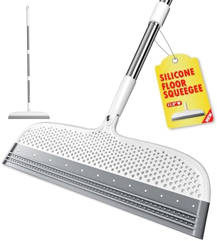 Silicone Floor Squeegee, 180° Rotating Air Broom, Squeegee by Unknown