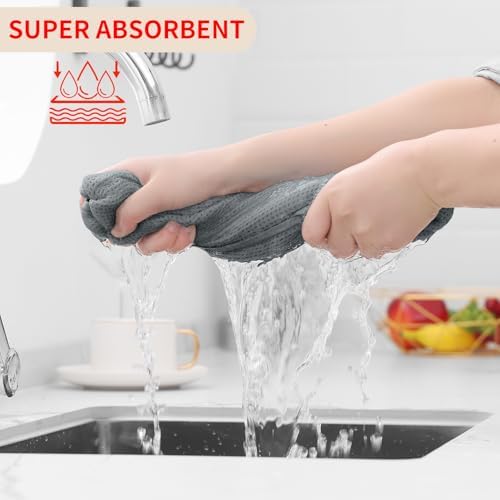 Homaxy 100% Cotton Waffle Weave Kitchen Towels - Image 3