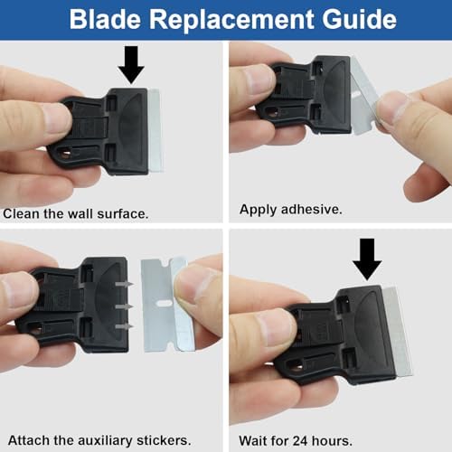 4 Pack Mini Plastic Razor Blade Scraper - Image 4