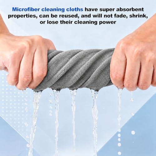 Magic Cleaning Cloth 5-Pack Reusable Lint Free Cleaning Towels | XXL Microfiber - Image 7