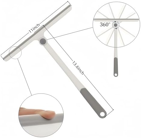 2-Pack 10.6-Inch Rotatable Window Squeegee - Image 2