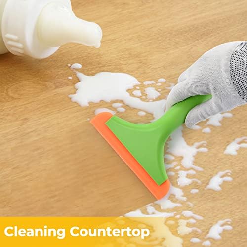 Gomake Small Silicone Squeegee Window Shower Squeegee, Auto Water Blade Squeegee - Image 3