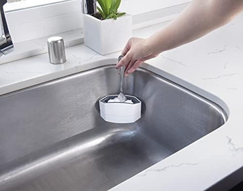 Cutlery Cleaner Brush, Suctioned in-Sink Silverware Scrubber, Non-Scratch - Image 3