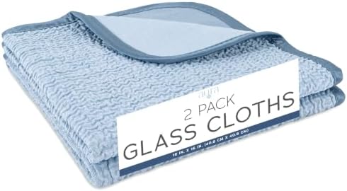 S&T INC. Aura Microfiber Glass Cleaning Cloth, 2 Pack by STINC