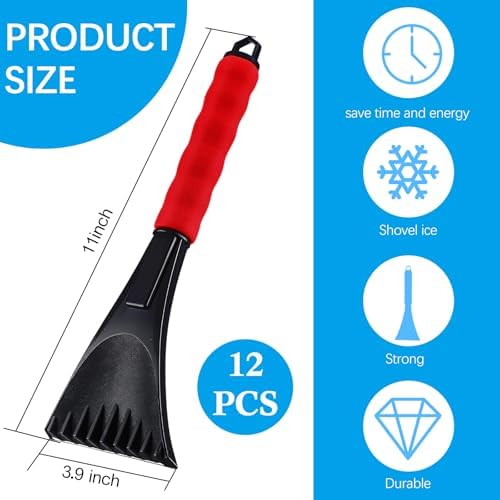 Frienda 12 Pack Ice Scraper for Car Windshield - Image 2