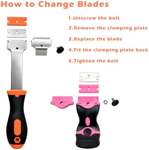 Razor Blade Scraper Tool Cleaning 8 Pack - - Image 6