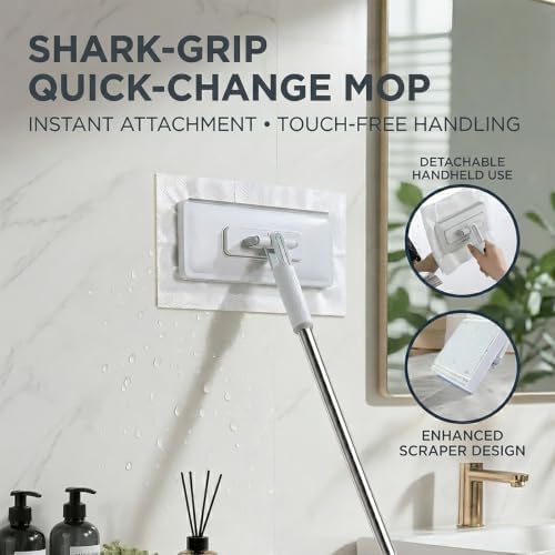 Snap Grip Mop Hands Free Multi-Purpose Flat Mop - Image 3
