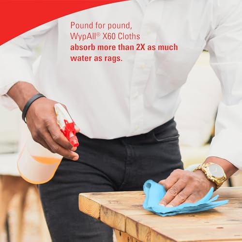 WypAll GeneralClean X60 Multi-Task Cleaning Cloths, 12 x 130 Towels - Image 6