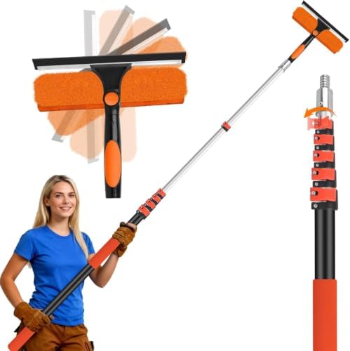 30FT Telescoping Window Squeegee Kit by Jhkopqe