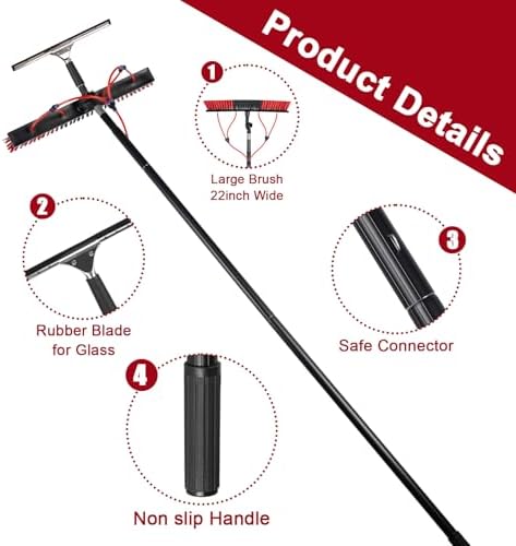 26ft Long Reach Solar Panel Cleaning Kit - Image 5