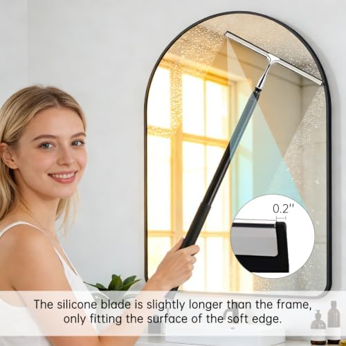 Squeegee for Shower Glass, Shower Squeegee for Glass Doors, Telescopic Window - Image 4