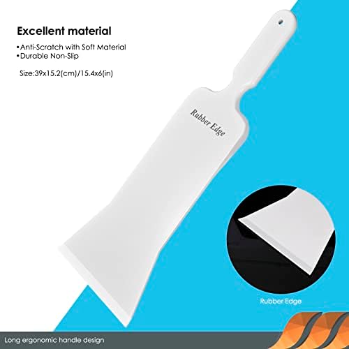 EHDIS Window Tint Bulldozer Squeegee Scrubber Paddle Squeegee, Long Handle Flat - Image 3