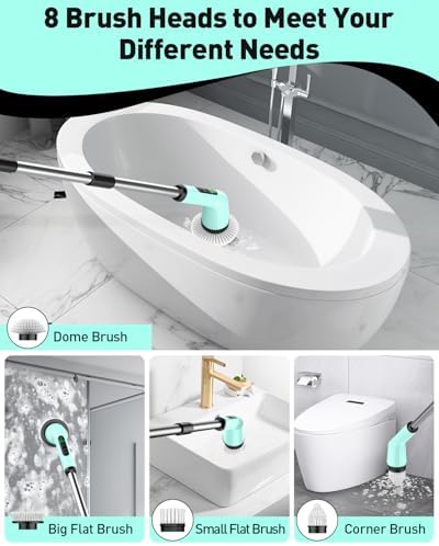 Electric Spin Scrubber for Bathroom, Shower Scrubber - Image 4