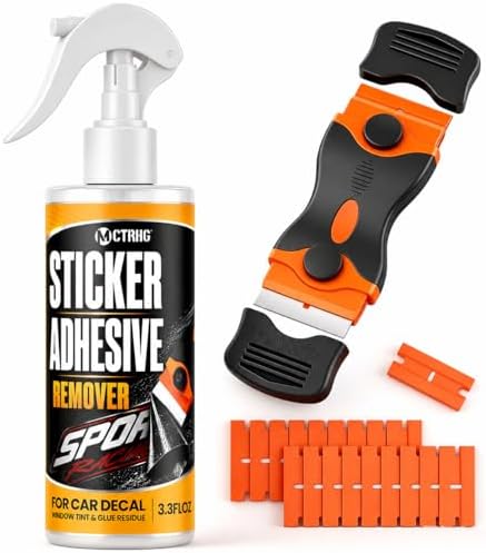 Adhesive Sticker Remover for Removing Car Decal, Window Tint, Glue Residue by MCTRHG