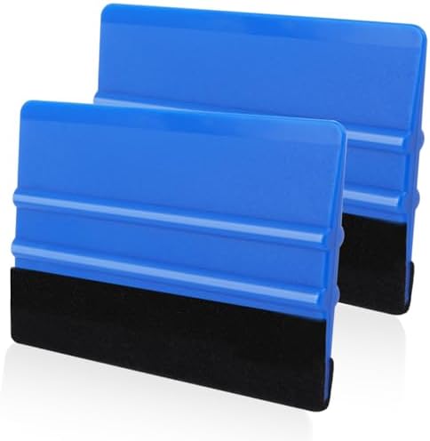 WRAPXPERT Blue Felt Squeegee, Medium Hardness Vinyl Squeegees Scraper Tool Kit by WRAPXPERT
