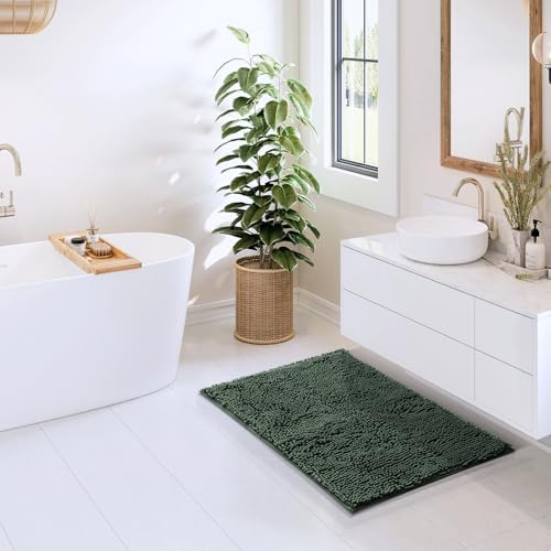Hearth & Harbor Bathroom Rugs, Chenille Bath Mat - Image 4