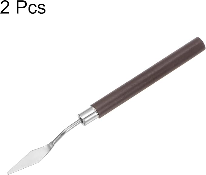 HARFINGTON 2pcs No.7 Palette Knives 10mm Width Stainless Steel Small Pointy - Image 3