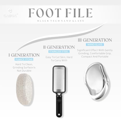GABOX Nano Glass Pro Foot File, Feet Callus Remover, Dead Skin Exfoliator - Image 4