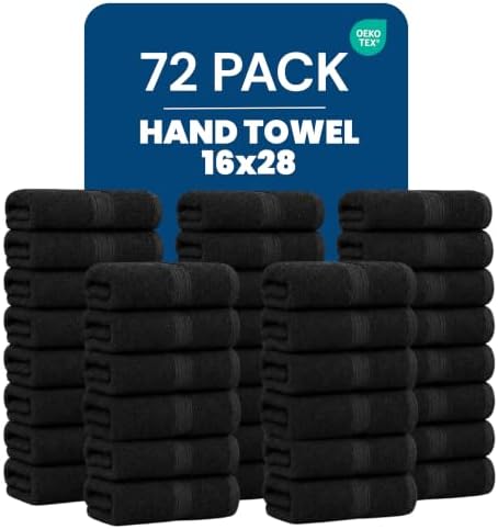 Bulk 72-Pack Premium Commercial Hand Towels, 600 GSM by UTOPIATOWELS
