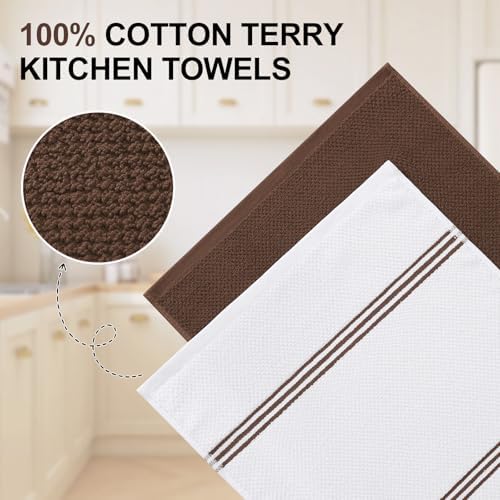 Homaxy Dual Design Cotton Kitchen Towels - Image 2