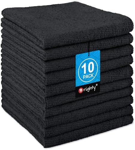 Orighty Wash Cloths, Face Towels 12x12 Inch 10 Pack by AllRightinOrighty
