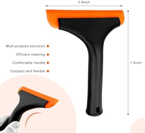Small Silicone Window Squeegee, 5.9" Window Cleaning Tool Water Wiper - Image 2