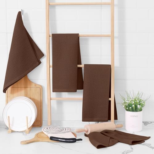 Homaxy 100% Cotton Waffle Weave Kitchen Towels - Image 6